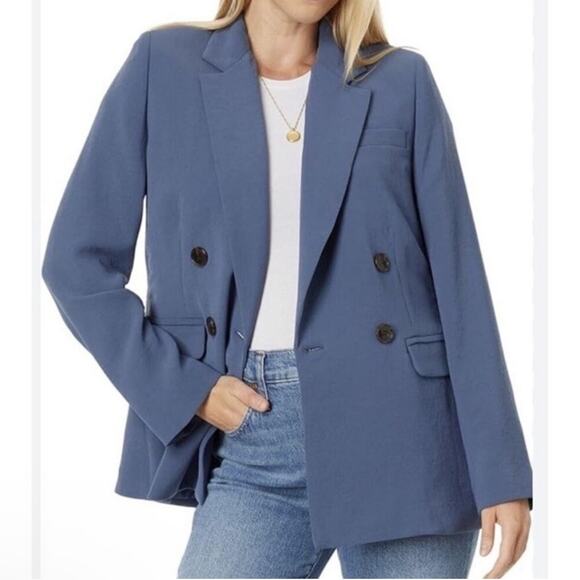 NEW Madewell Rosedale Blazer Nighttime Blue Size 2 - Picture 5 of 13